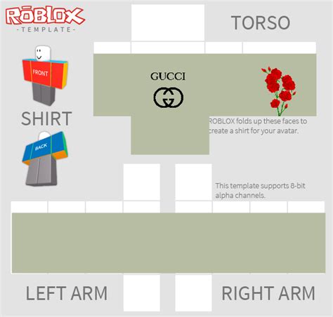 clothing templates roblox gucci 2018|gucci shirt on roblox.